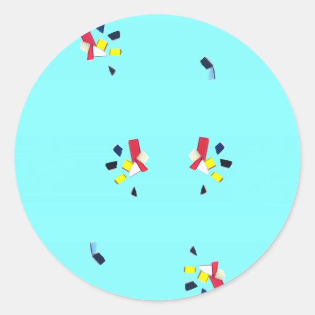 Adesivo Redondo "Fragmentos" (Frente)