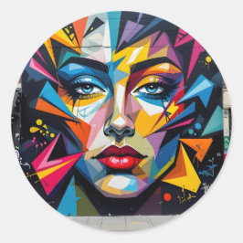 Adesivo Redondo Fragments Of Identity -