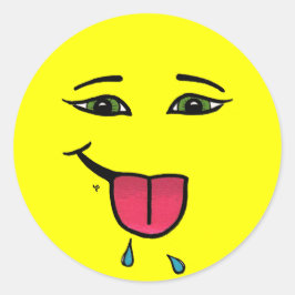 Adesivo Redondo Framboesas