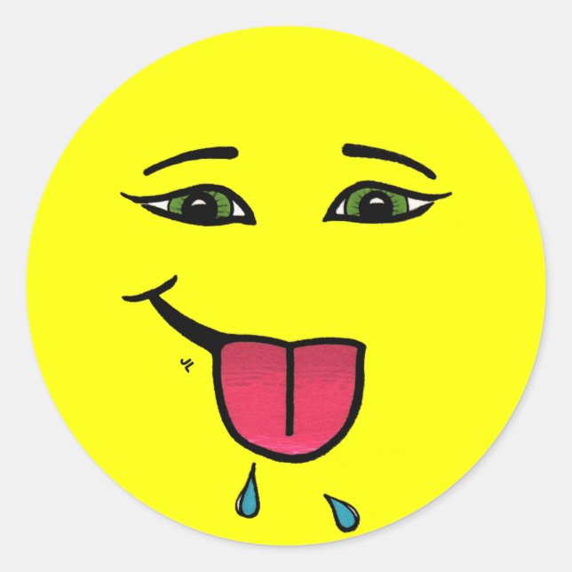 Adesivo Redondo Framboesas (Frente)