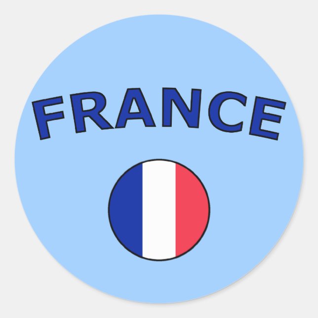 Adesivo Redondo França (Frente)