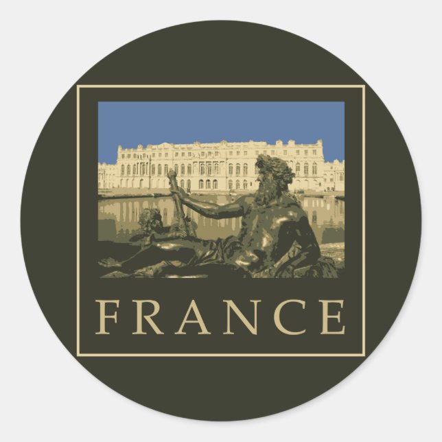 Adesivo Redondo França (Frente)