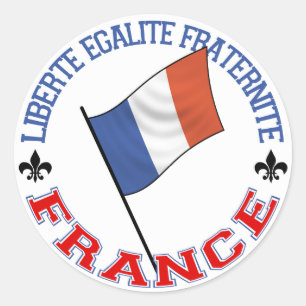 Adesivo Redondo França Sticker