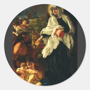 Adesivo Redondo Frances santos de Roma