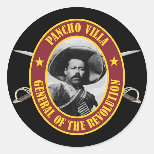 Adesivo Redondo Francisco "Pancho" Villa (Frente)