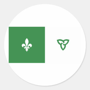 Adesivo Redondo Franco Ontarian, Canadá