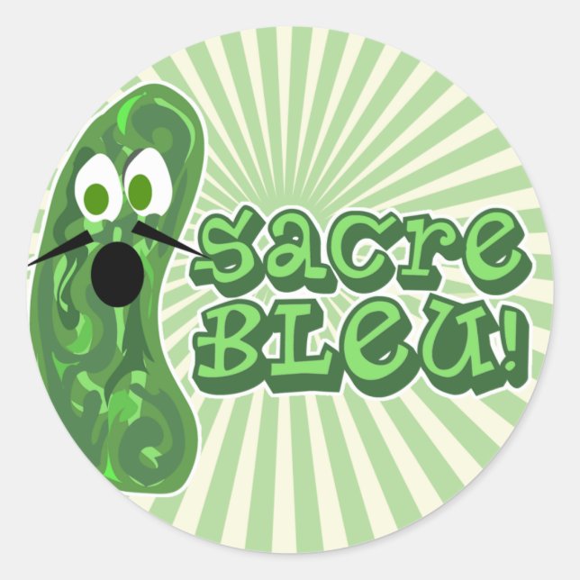 Adesivo Redondo Francois do Pepino (Frente)