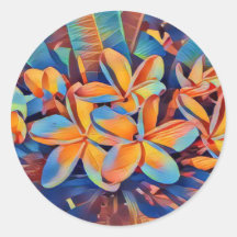 Frangipanos tropicais espantosos