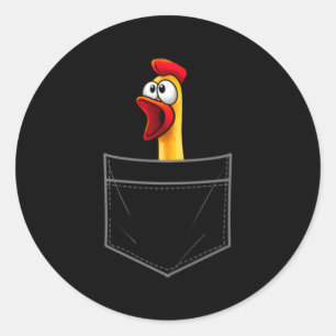 Adesivo Redondo Frango De Borracha Para Galinha Animal