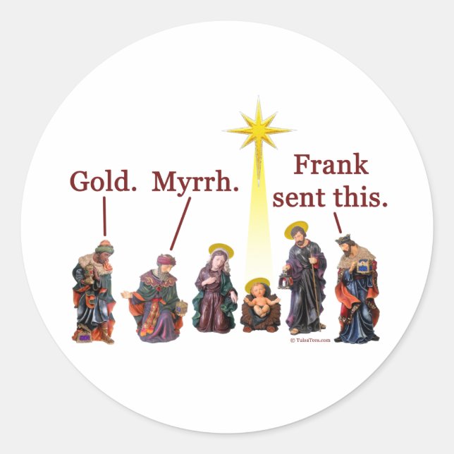 Adesivo Redondo Frank Enviou Isto (Frente)