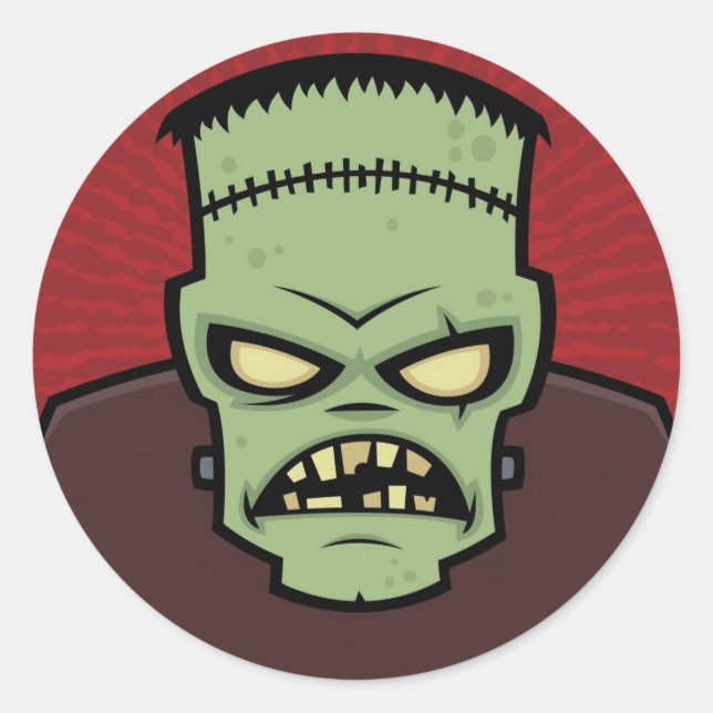 Adesivo Redondo Frankenstein Monster (Frente)