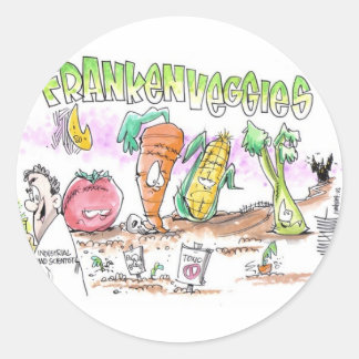 Adesivo Redondo FrankenVeggies Milhões Contra os Stickers da Monsa