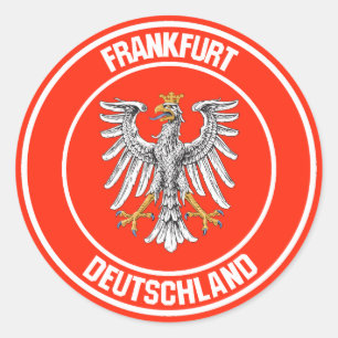 Adesivo Redondo Frankfurt Round Emblem