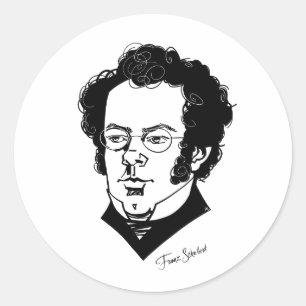 Adesivo Redondo Franz Schubert