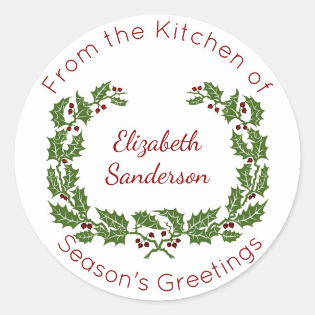 Adesivo Redondo Fraqueza de Natal (Frente)