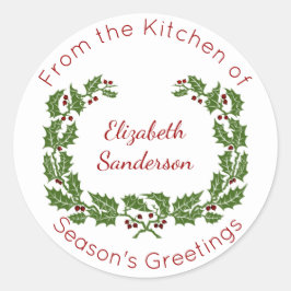 Adesivo Redondo Fraqueza de Natal