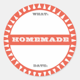 Adesivo Redondo frasco de conservas caseiro escrito em pastel boni