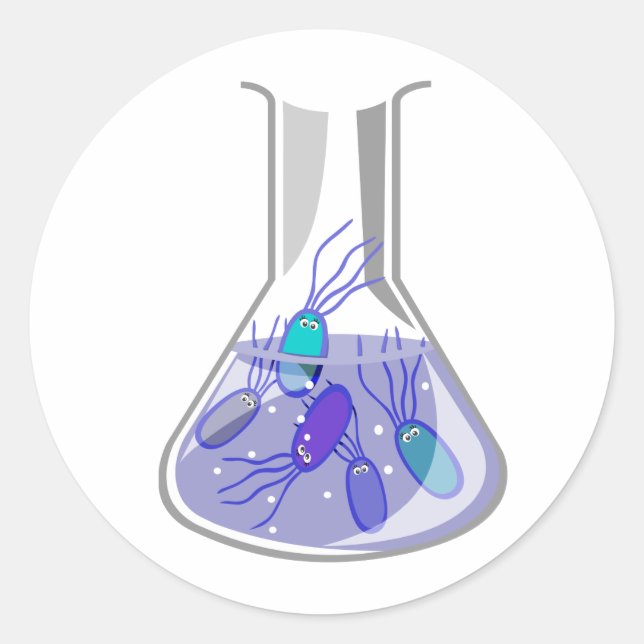 Adesivo Redondo Frasco de Cultura (Frente)