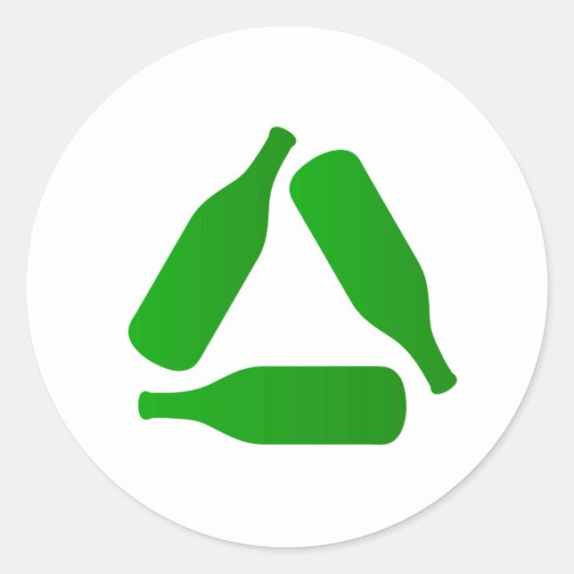 Adesivo Redondo Frascos de reciclar (Frente)