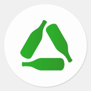 Adesivo Redondo Frascos de reciclar