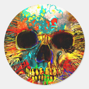 Adesivo Redondo Fraturado