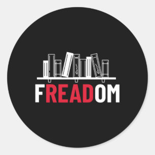 Adesivo Redondo Freadom I Leia Livros Banidos Livros Banidos Seman