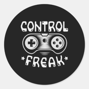 Adesivo Redondo Freak - Videos games engraçados para jogos