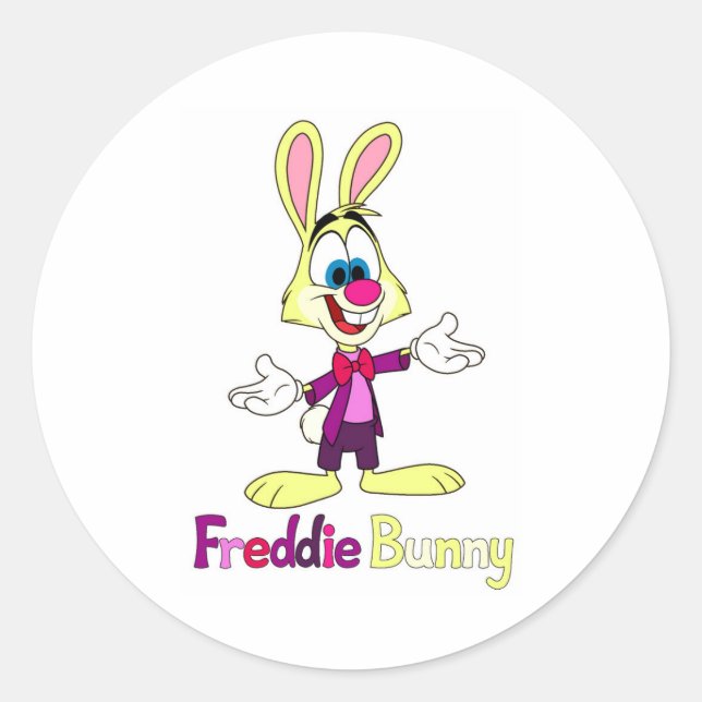 Adesivo Redondo Freddie Bunny (Frente)