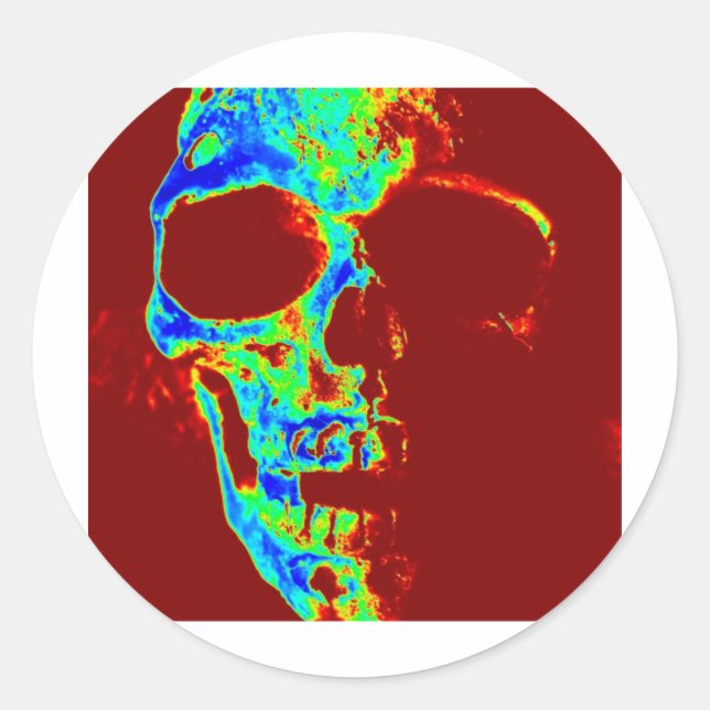 Adesivo Redondo Freddy de néon (Frente)