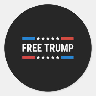 Adesivo Redondo Free Donald Trump Republican Support Pro Trump Ame