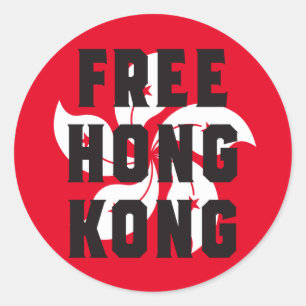 Adesivo Redondo Free Hong Kong