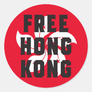 Adesivo Redondo Free Hong Kong