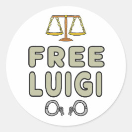 Adesivo Redondo Free Luigi
