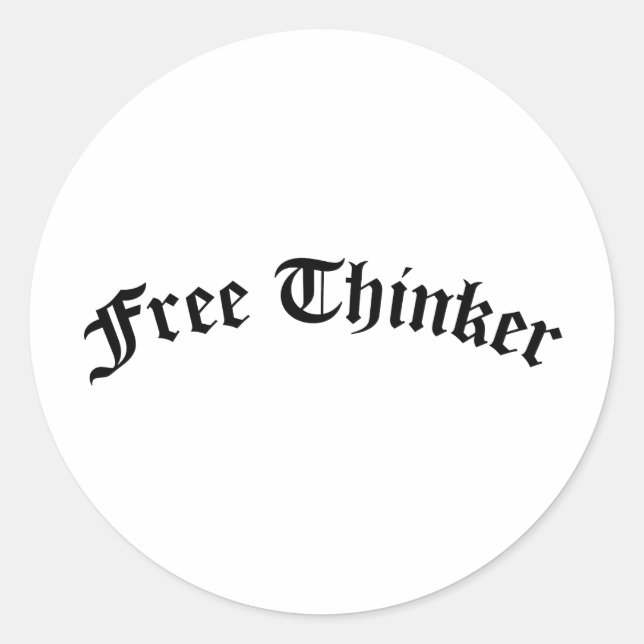 Adesivo Redondo Free Thinker (Frente)