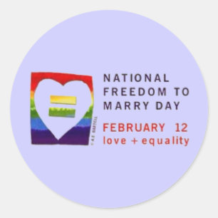 Adesivo Redondo freedom2marry