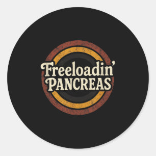 Adesivo Redondo Freeloadin Pancreas - Sensibilização para Diabetes