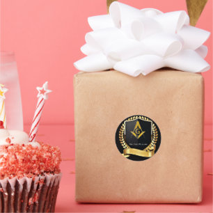 Adesivo Redondo Freemason