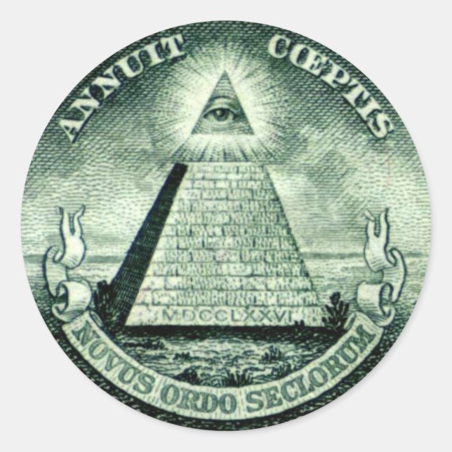 Adesivo Redondo freemason (Frente)