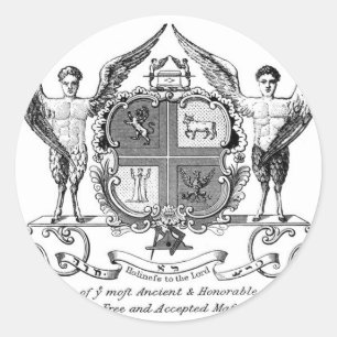 Adesivo Redondo Freemason