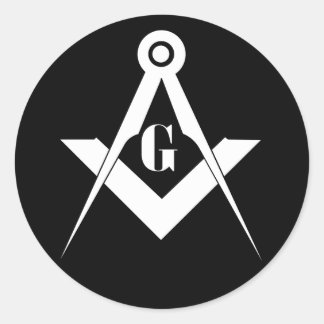Adesivo Redondo Freemasonry symbol