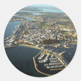 Adesivo Redondo Fremantle Harbor, Austrália Ocidental