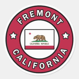 Adesivo Redondo Fremont Califórnia