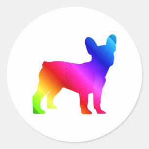 Adesivo Redondo Frenchie