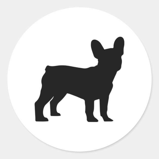 Adesivo Redondo Frenchie (Frente)