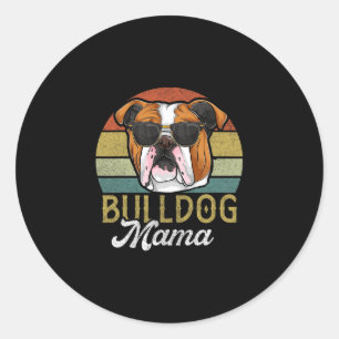 Adesivo Redondo Frenchie Bulldog Mama Dog Mãe