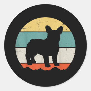 Adesivo Redondo Frenchie Gift   Presente para o Bulldog Francês V