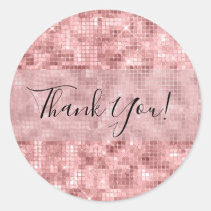 Adesivo Redondo Frente Cinza de Luxo Cinza-Dourada, Rosa, Cintilan