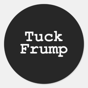 Adesivo Redondo Frente do Tubo de Camisa Anti-Trump T
