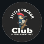 Adesivo Redondo Frente E Trás Do Clube Pecker<br><div class="desc">Frente E Trás Do Clube Pecker</div>