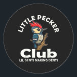 Adesivo Redondo Frente E Trás Do Clube Pecker<br><div class="desc">Frente E Trás Do Clube Pecker</div>